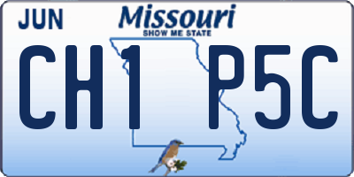 MO license plate CH1P5C
