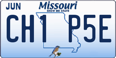 MO license plate CH1P5E