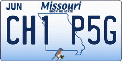 MO license plate CH1P5G