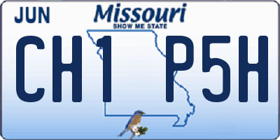 MO license plate CH1P5H