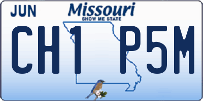 MO license plate CH1P5M