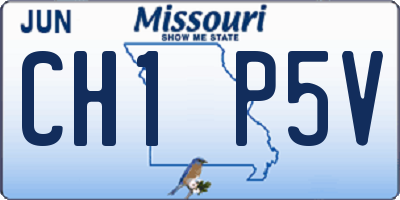 MO license plate CH1P5V