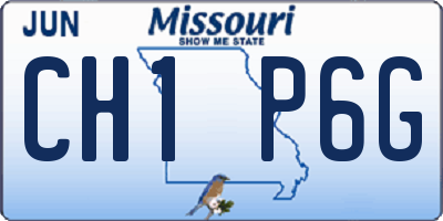 MO license plate CH1P6G