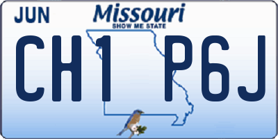 MO license plate CH1P6J