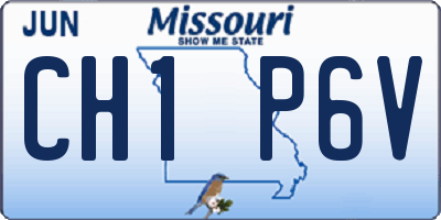 MO license plate CH1P6V