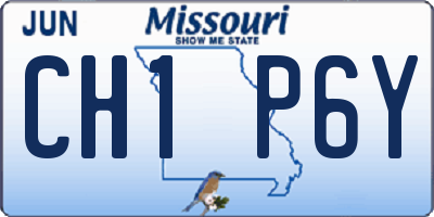 MO license plate CH1P6Y