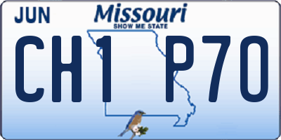 MO license plate CH1P7O
