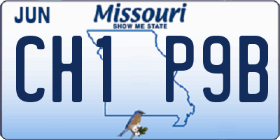 MO license plate CH1P9B