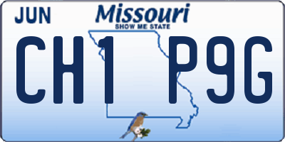 MO license plate CH1P9G