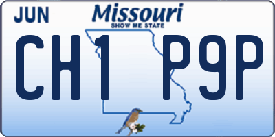 MO license plate CH1P9P