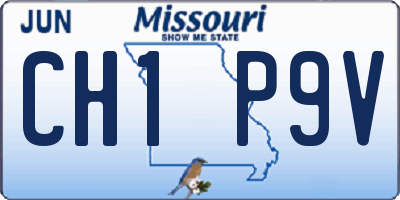 MO license plate CH1P9V