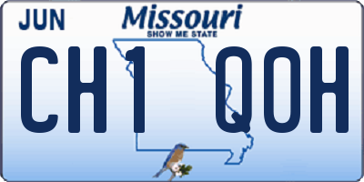 MO license plate CH1Q0H