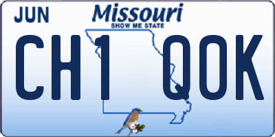 MO license plate CH1Q0K