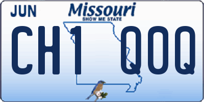 MO license plate CH1Q0Q
