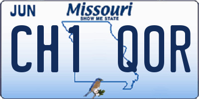 MO license plate CH1Q0R