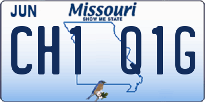 MO license plate CH1Q1G