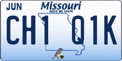 MO license plate CH1Q1K