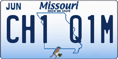 MO license plate CH1Q1M