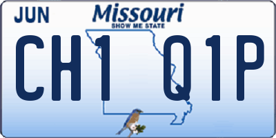 MO license plate CH1Q1P