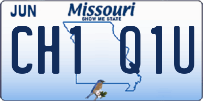 MO license plate CH1Q1U