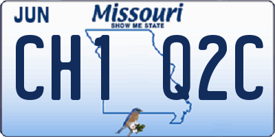 MO license plate CH1Q2C