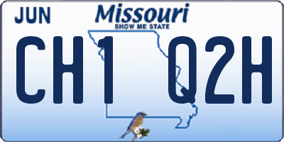 MO license plate CH1Q2H