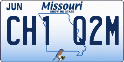MO license plate CH1Q2M