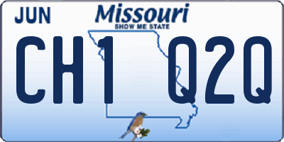 MO license plate CH1Q2Q
