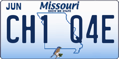 MO license plate CH1Q4E