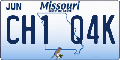 MO license plate CH1Q4K