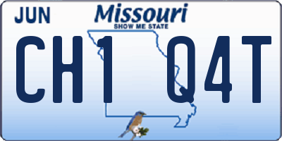 MO license plate CH1Q4T