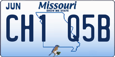 MO license plate CH1Q5B