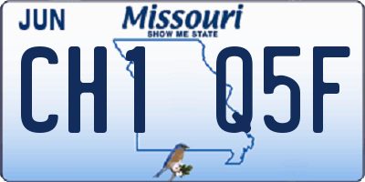 MO license plate CH1Q5F