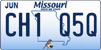 MO license plate CH1Q5Q