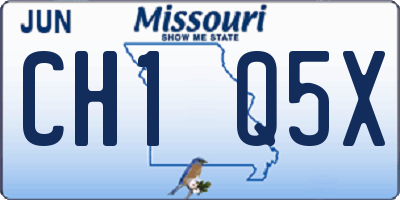 MO license plate CH1Q5X