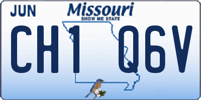 MO license plate CH1Q6V