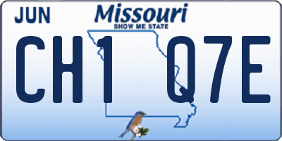 MO license plate CH1Q7E