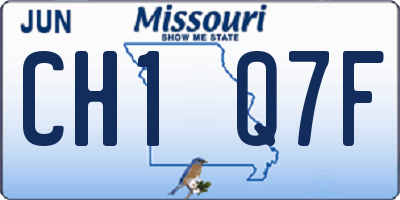 MO license plate CH1Q7F