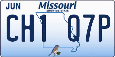 MO license plate CH1Q7P