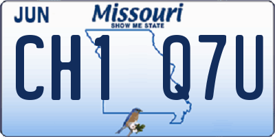 MO license plate CH1Q7U