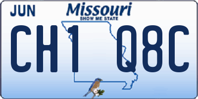 MO license plate CH1Q8C