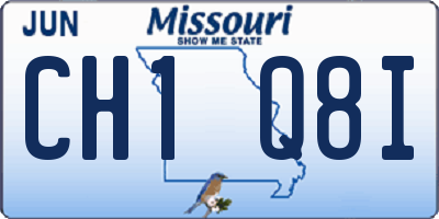 MO license plate CH1Q8I