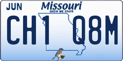 MO license plate CH1Q8M