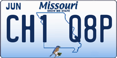 MO license plate CH1Q8P