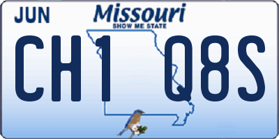 MO license plate CH1Q8S