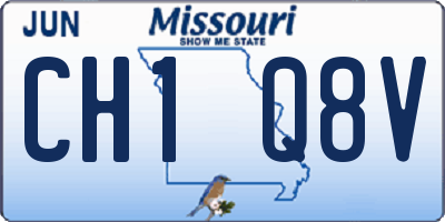 MO license plate CH1Q8V