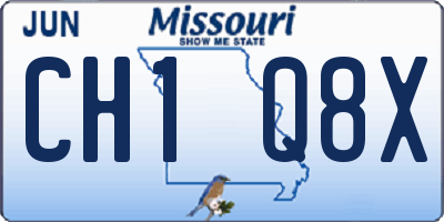 MO license plate CH1Q8X