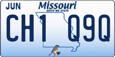 MO license plate CH1Q9Q