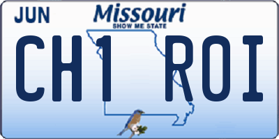 MO license plate CH1R0I
