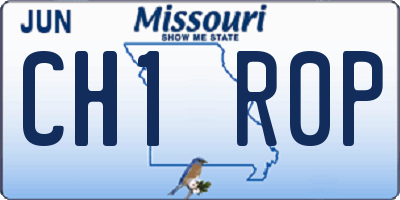 MO license plate CH1R0P